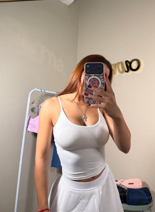 Blusa tirantes blanca