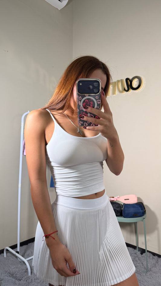 Blusa tirantes blanca