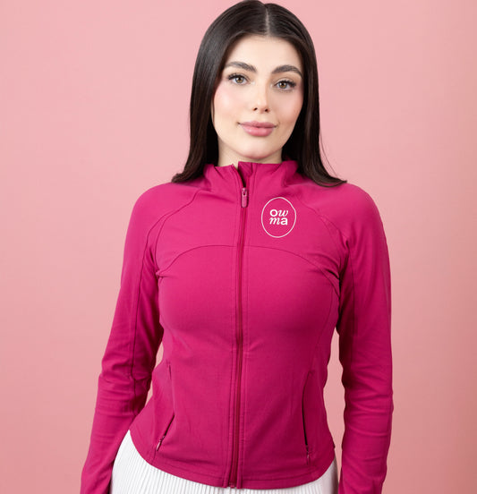 Chamarra OWMA con abertura en las manos y bolsas