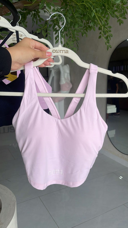 Top V rosa